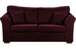 Lily Fabric Metal Action Sofa Bed - Mulberry